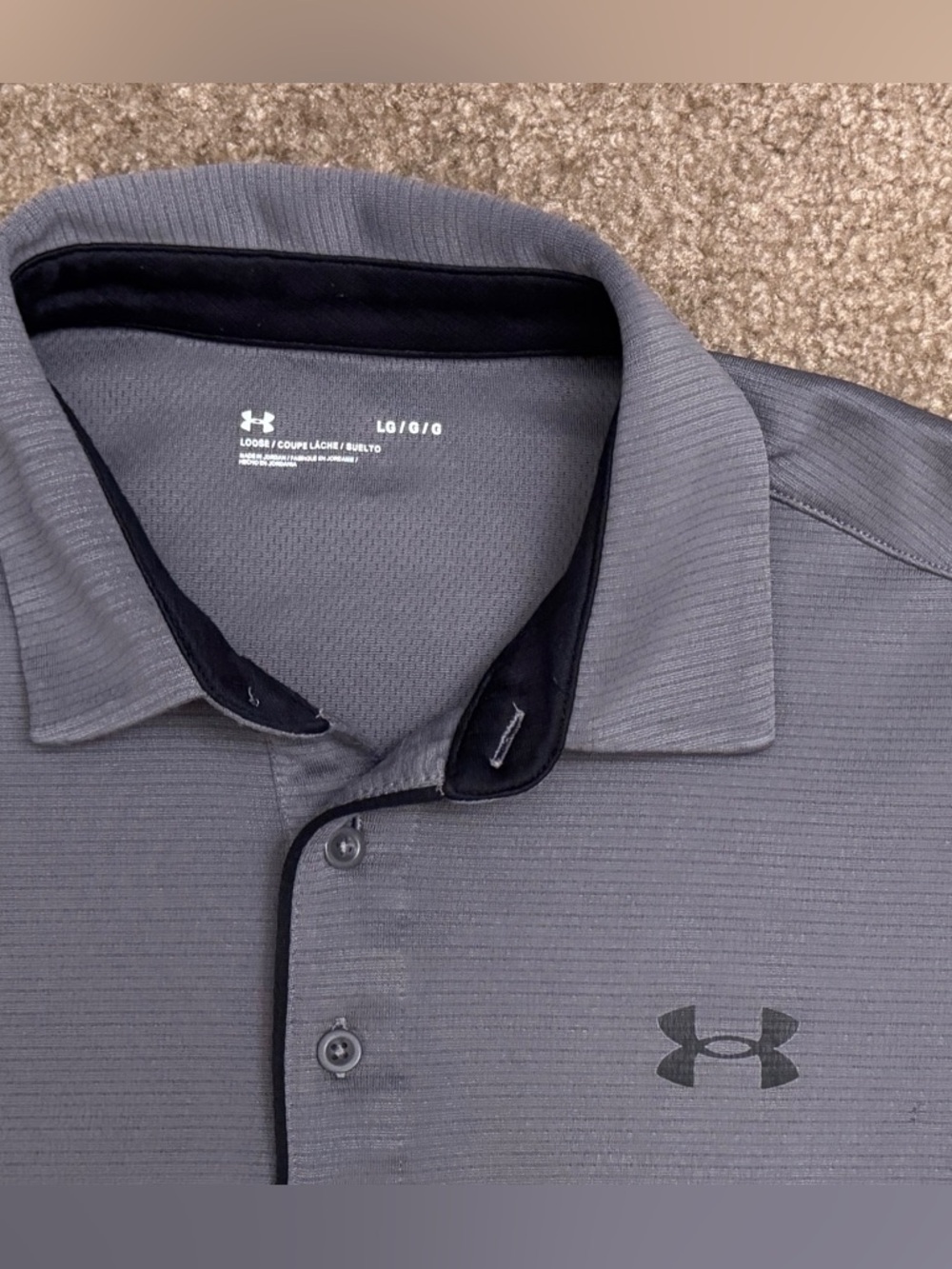 Under Armour Men’s Slate Grey Performance Polo